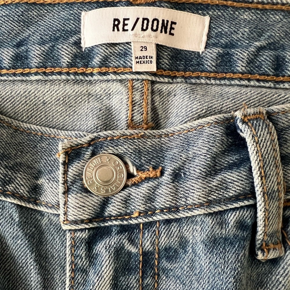 Re/Done Light Blue Flare Jeans